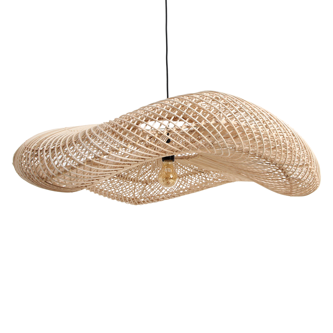 Lampa wisząca Wave Natural XL Raw Materials