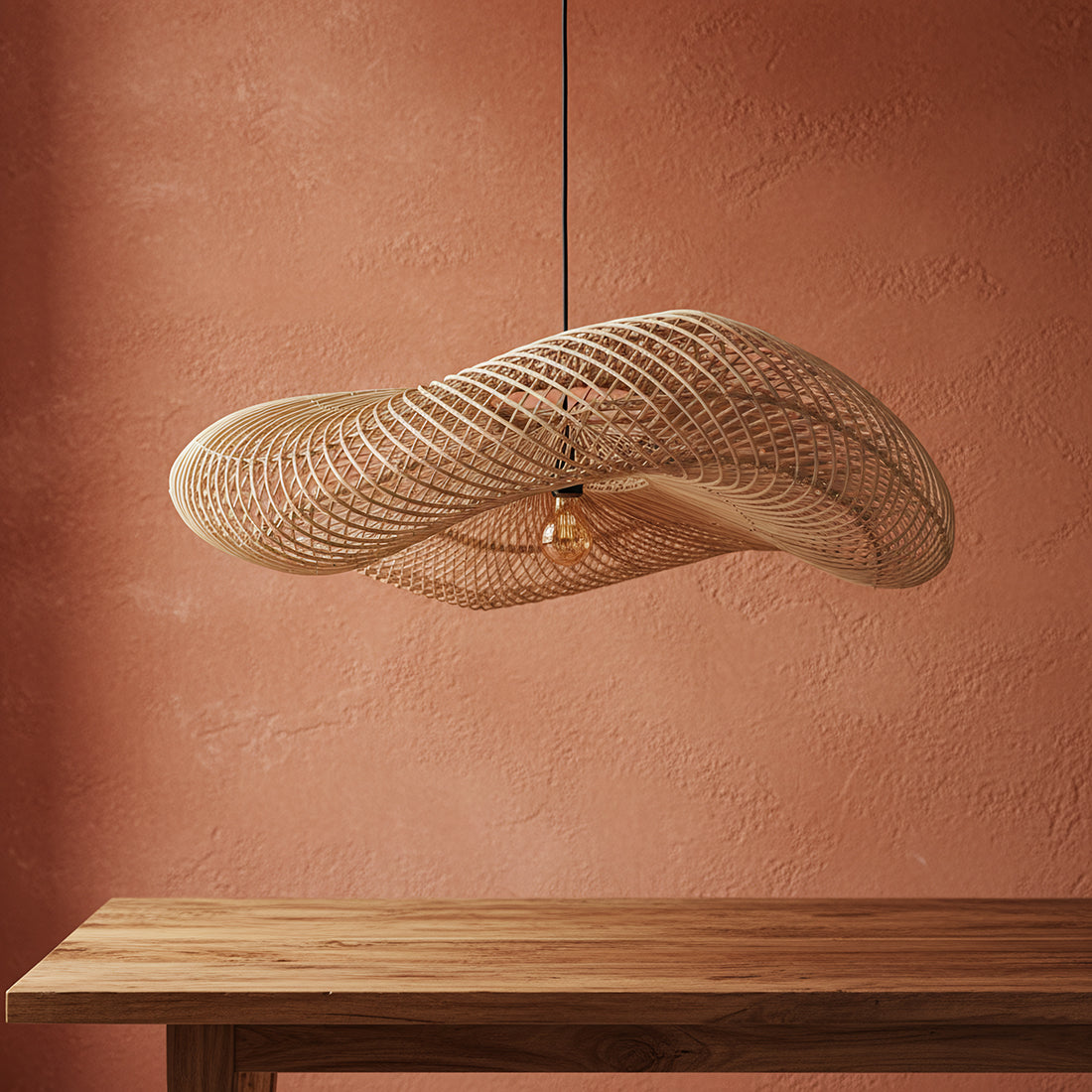 Lampa wisząca Wave Natural XL Raw Materials