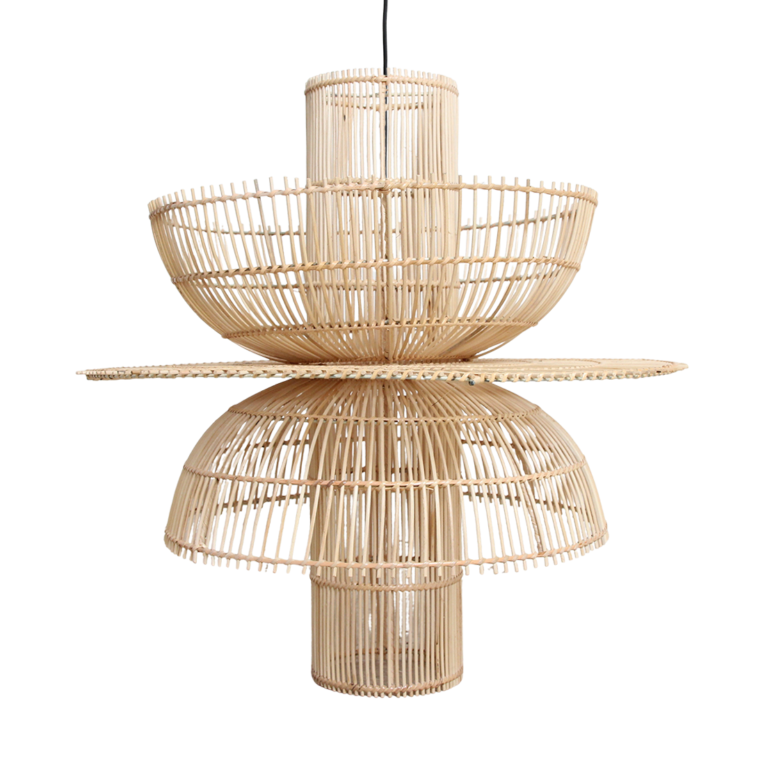 Lampa wisząca Saturn Ø65cm Surowe materiały