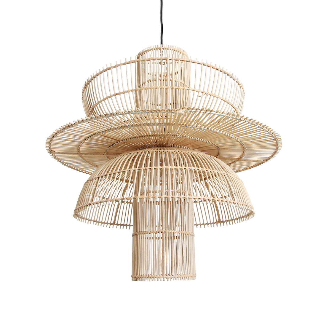 Lampa wisząca Saturn Ø65cm Surowe materiały
