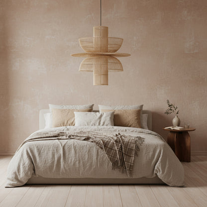 Lampa wisząca Saturn Ø65cm Surowe materiały
