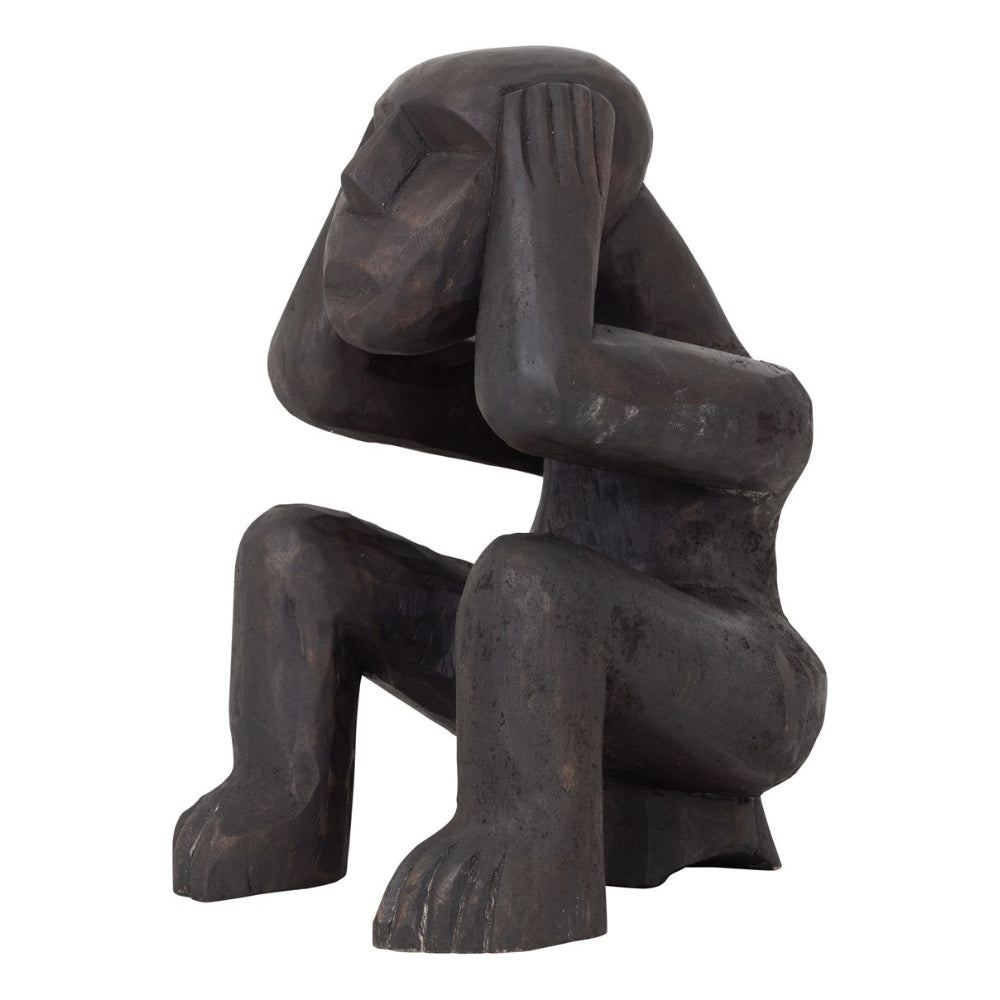MUST Living Rzeźba Monkey Hear Nothing