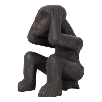 MUST Living Rzeźba Monkey Hear Nothing