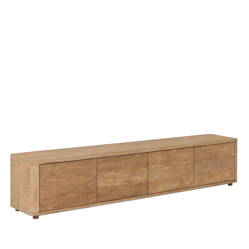 DTP Home Szafka RTV Nova Large z blatem z drewna tekkowego
