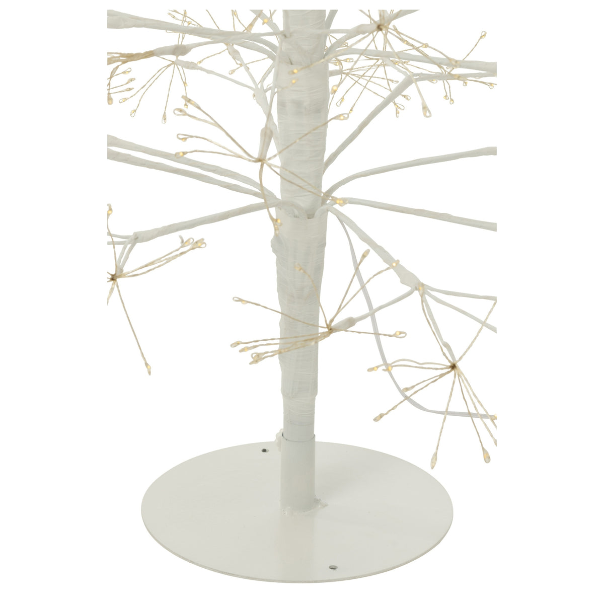 Choinka LED Ciepłe Białe Światła Metal Biała Duża H180cm J-Line