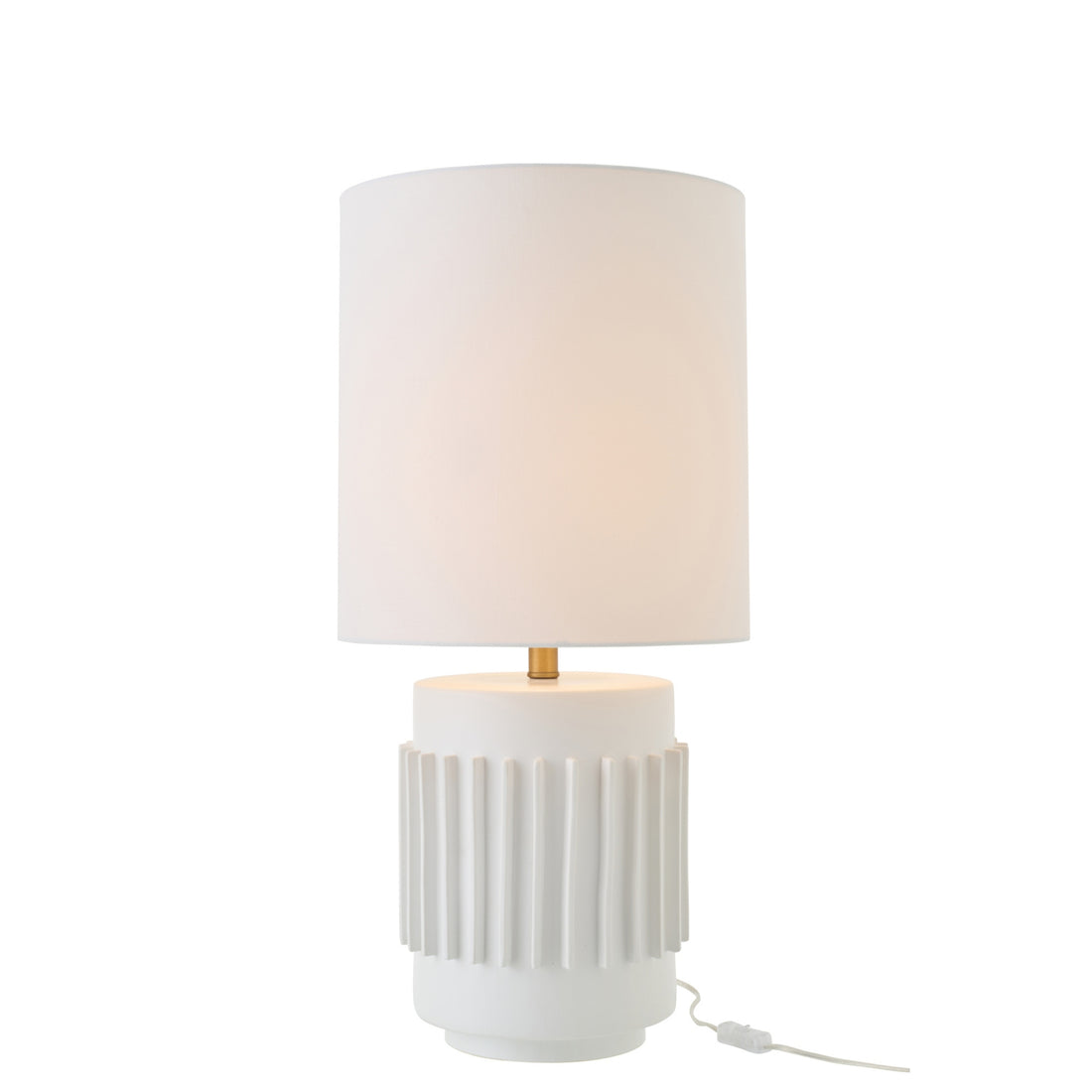 Lampa stołowa ceramiczna biała J-Line