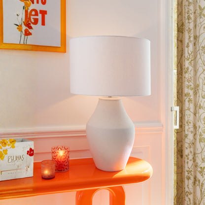Lampa stołowa Henri Keramika Biała J-Line