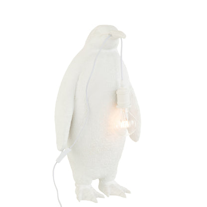 Lampa stołowa Pingwin Żywica Biała Duża J-Line