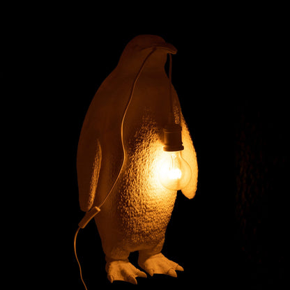 Lampa stołowa Pingwin Żywica Biała Duża J-Line