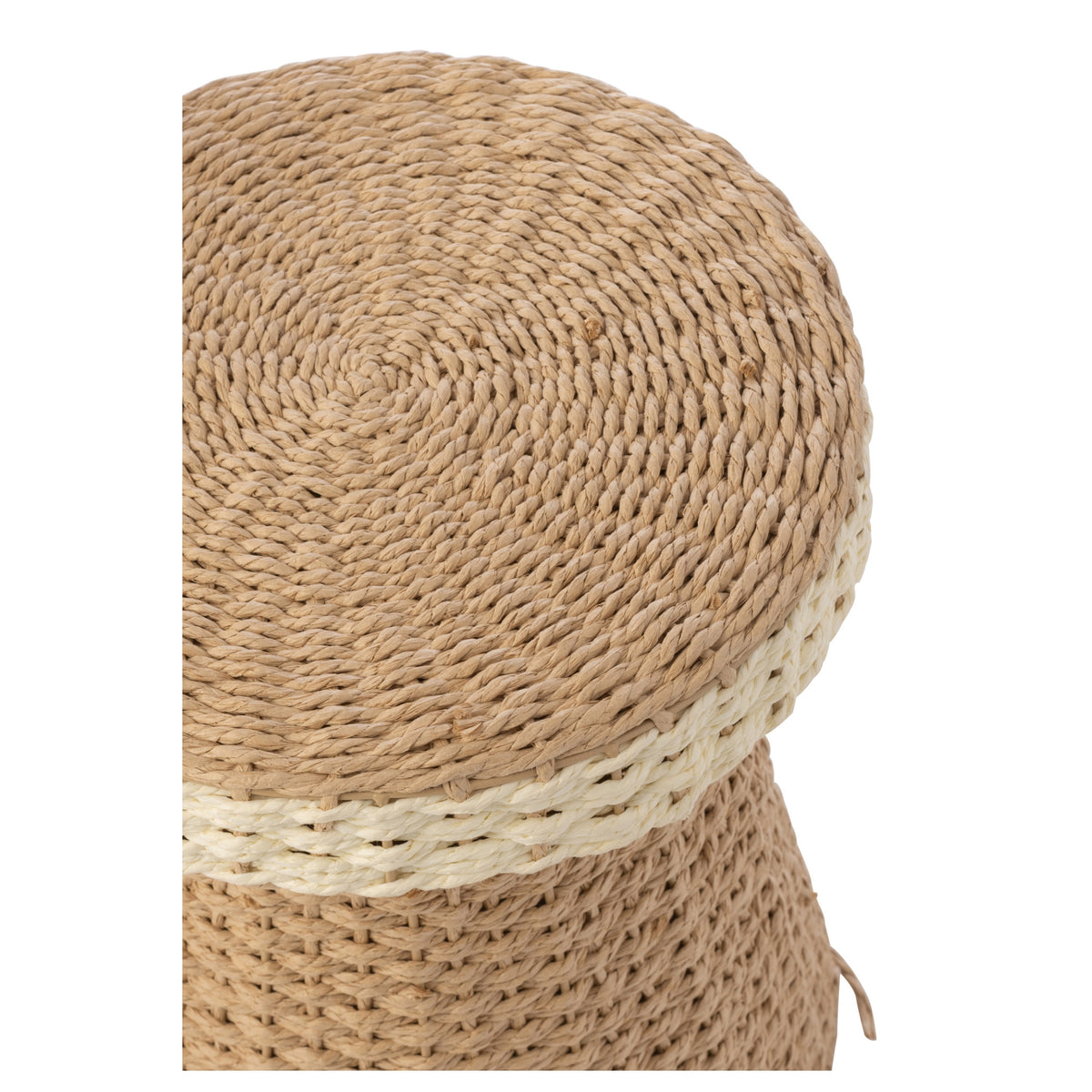 Zestaw 2 stolików pomocniczych Papier Naturalny/Biały J-Line