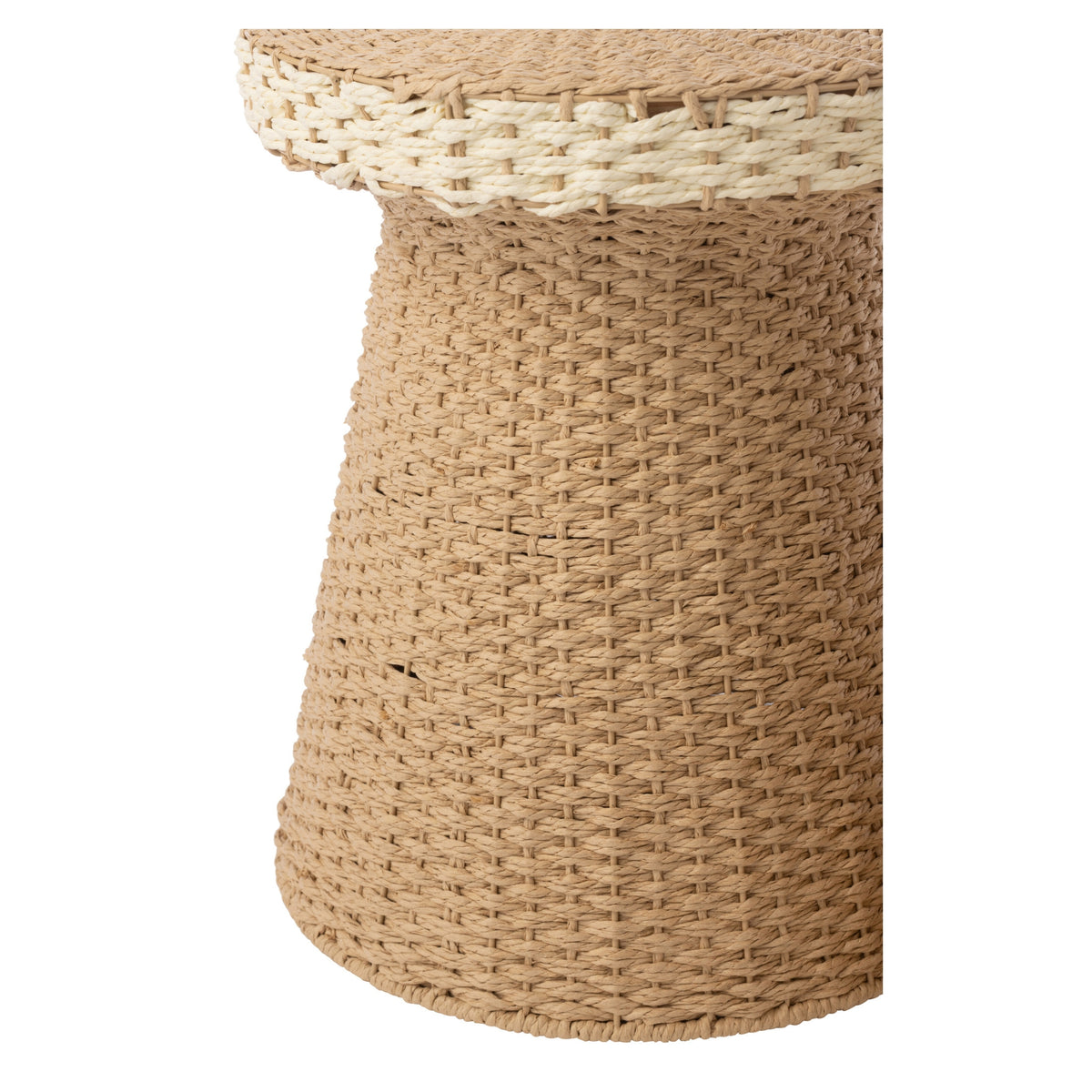 Zestaw 2 stolików pomocniczych Papier Naturalny/Biały J-Line