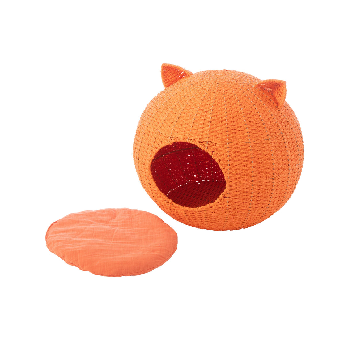 Koszyk dla kota Uszy Papier Pomarańczowy J-Line