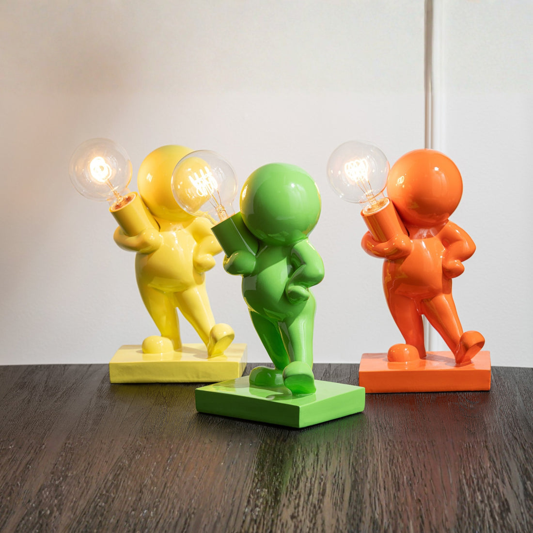 Lampa stołowa Marcel Żywica Zielona J-Line
