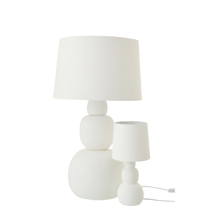 Lampa stołowa Renee Keramika Biała Large J-Line