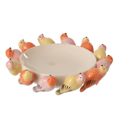 Ceramiczna misa ozdobna z ptakiem MultiJ-Line