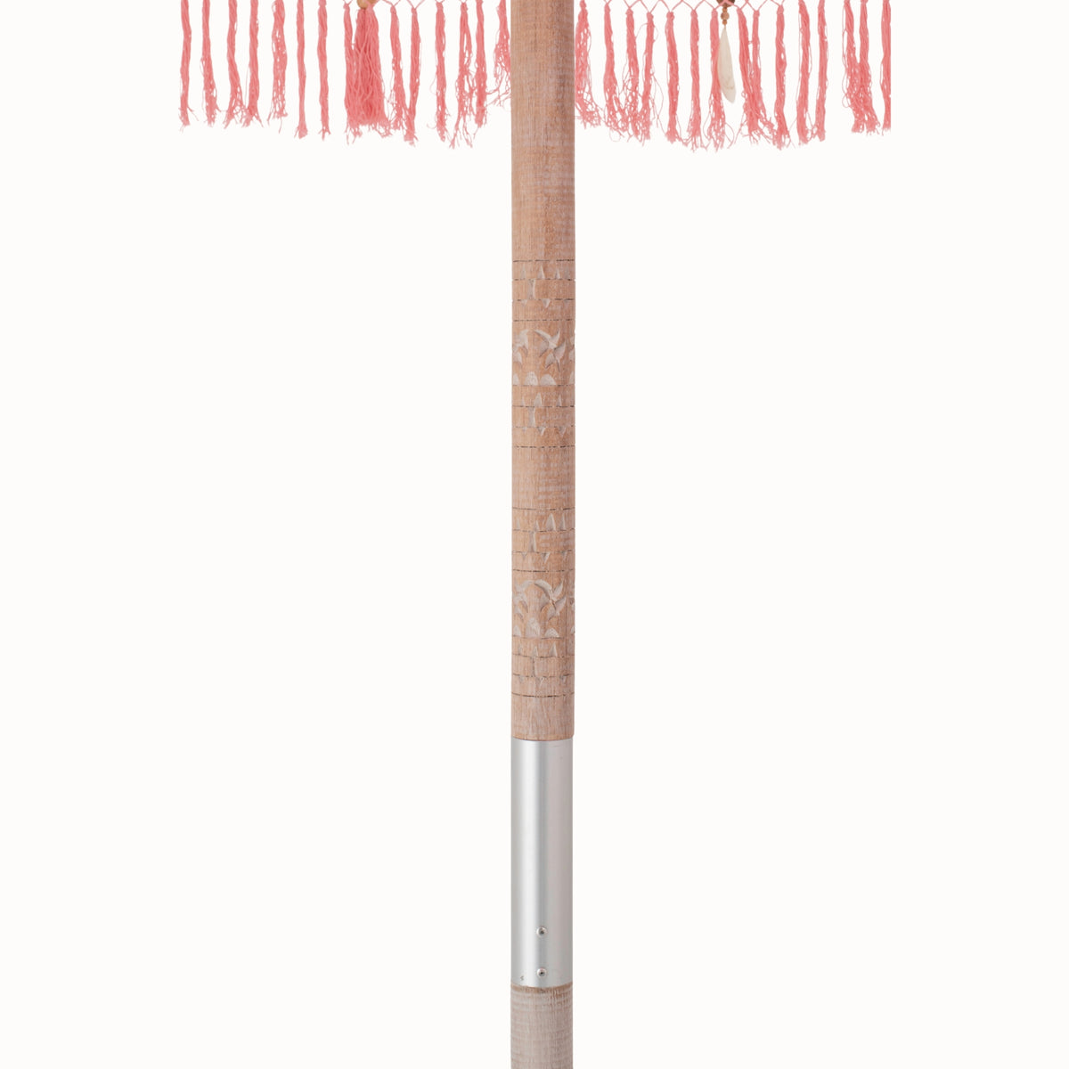 Parasol Bobbi Drewno/Bawełna Jasnoróżowy J-Line