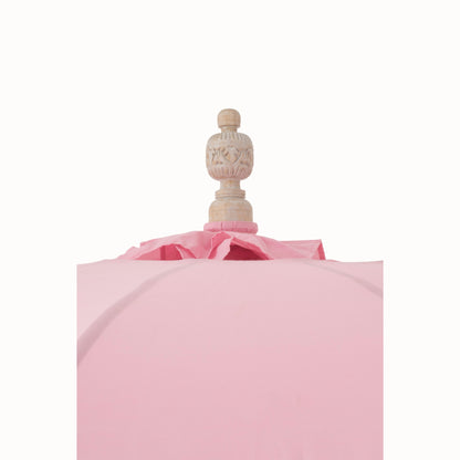 Parasol Bobbi Drewno/Bawełna Jasnoróżowy J-Line