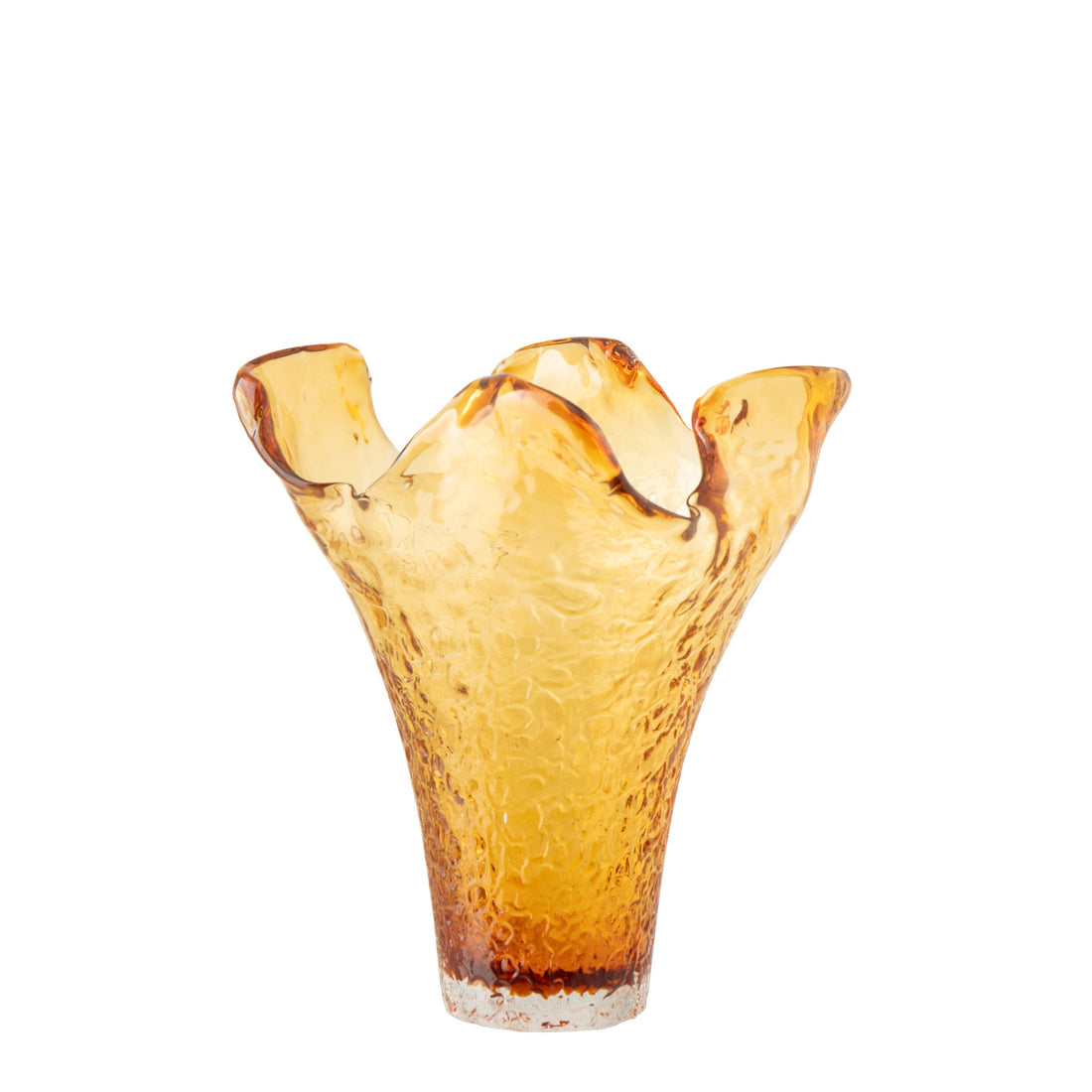 Wazon nieregularny ze szkła Caramel Large J-Line