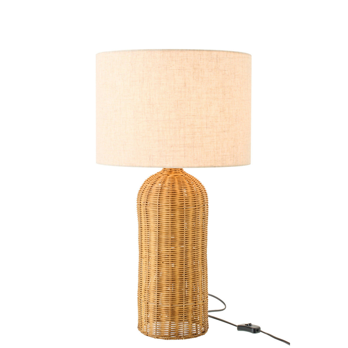 Lampa stołowa Cylinder Metal Naturalny/Ecru Small J-Line