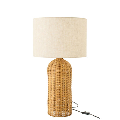 Lampa stołowa Cylinder Metal Naturalny/Ecru Small J-Line