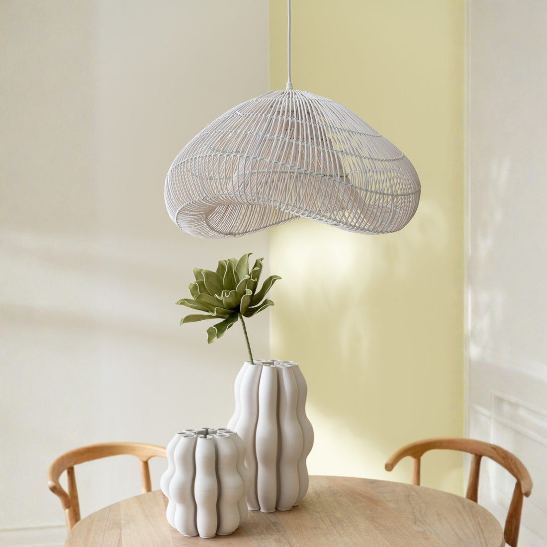 Wazon Naos Keramika Beżowy Duży Śred.23cmxWys.40cm J-Line