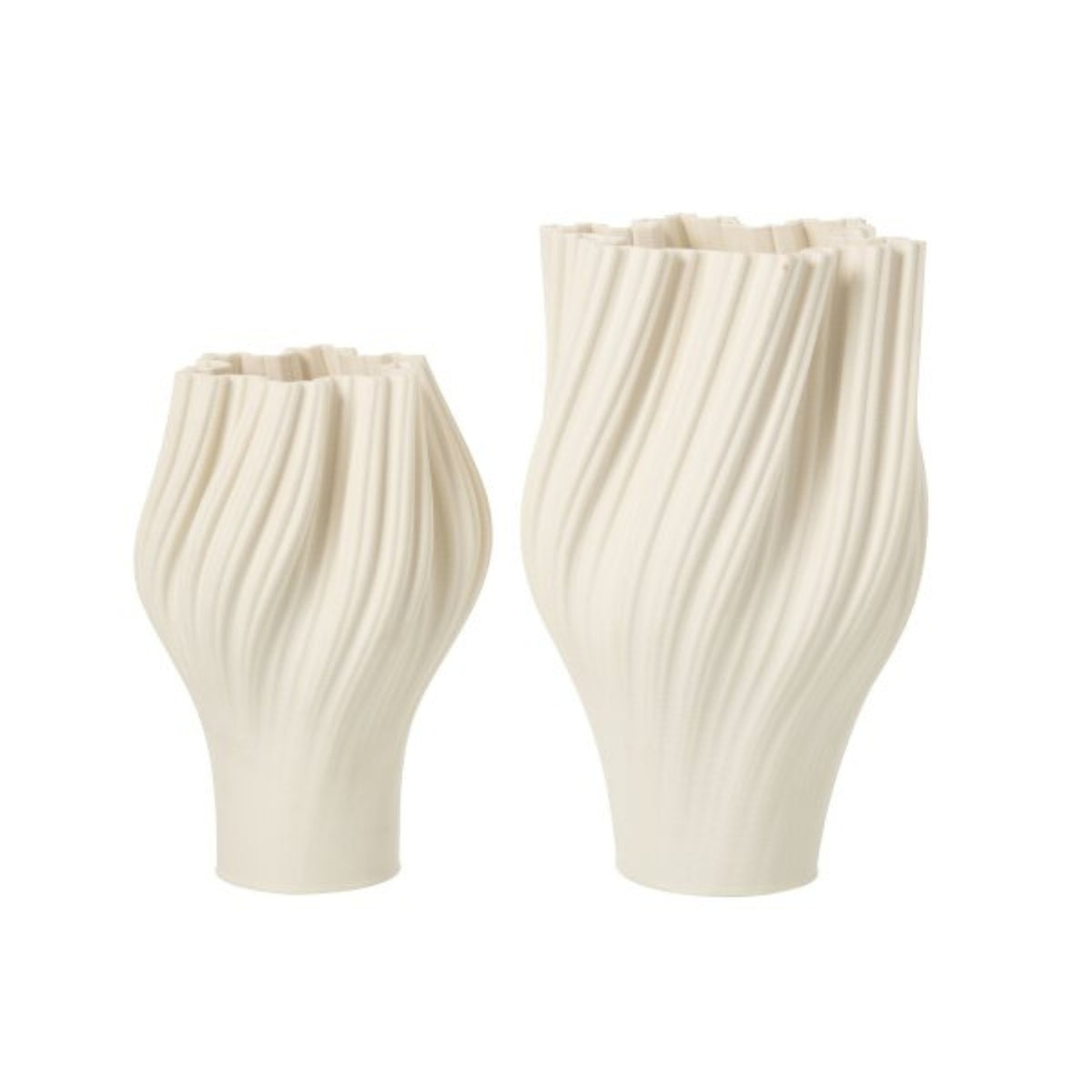 Wazon 3D Print Steengoed Biały Mały J-Line