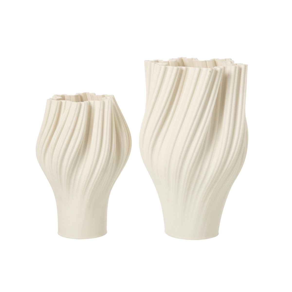 Wazon 3D Print Steengoed Biały Large J-Line