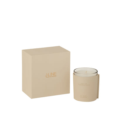 Świeca zapachowa Leather Beige 40H