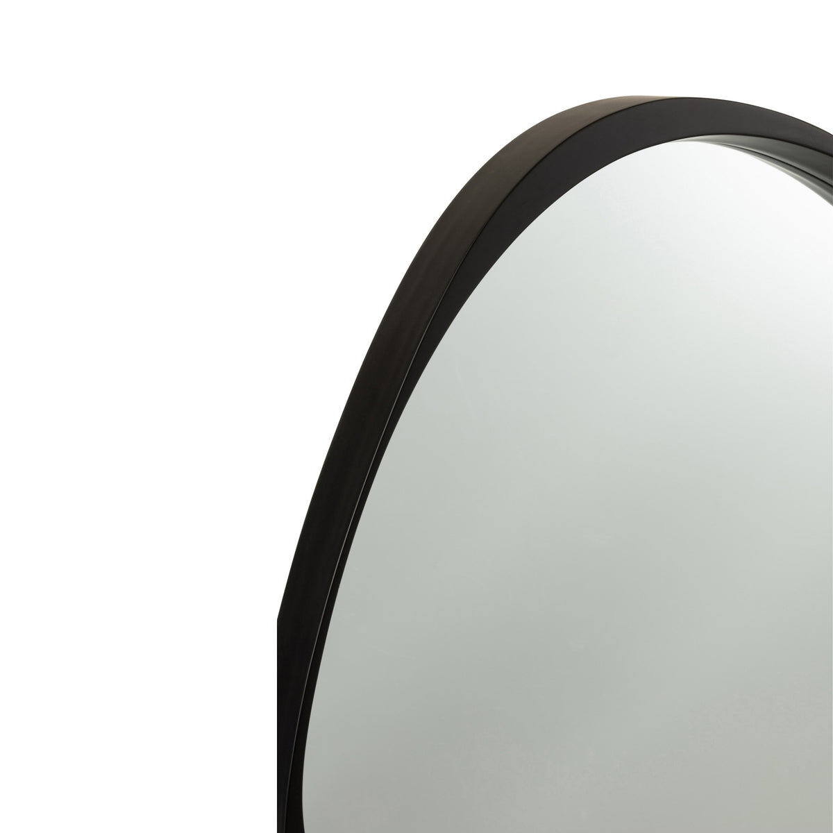 Lustro Giles Mdf/Szkło Czarny Mały Ø 71 cm