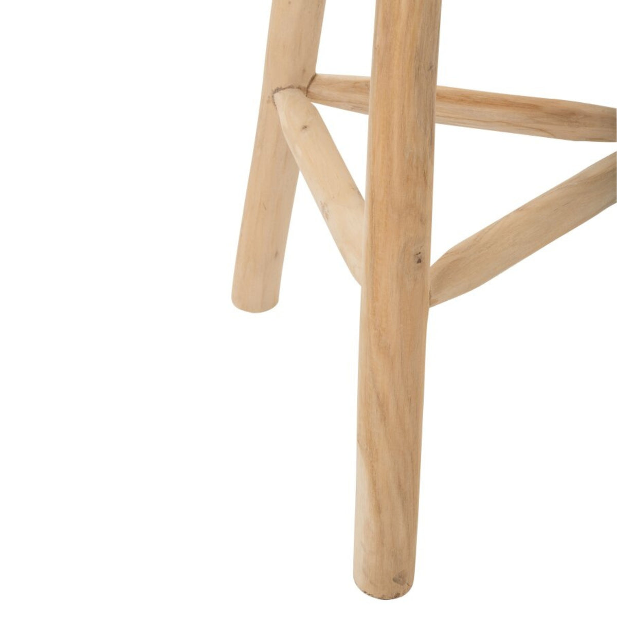 Stół barowy z naturalnego drewna tekkowego J-Line