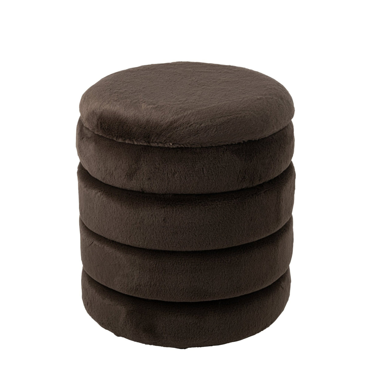 Pufa + pokrywa MDF ciemnobrązowa J-Line