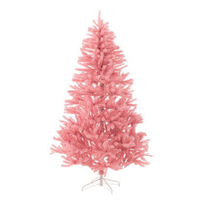 Sztuczna choinka PVC różowa, duża, H 210 cm, J-Line