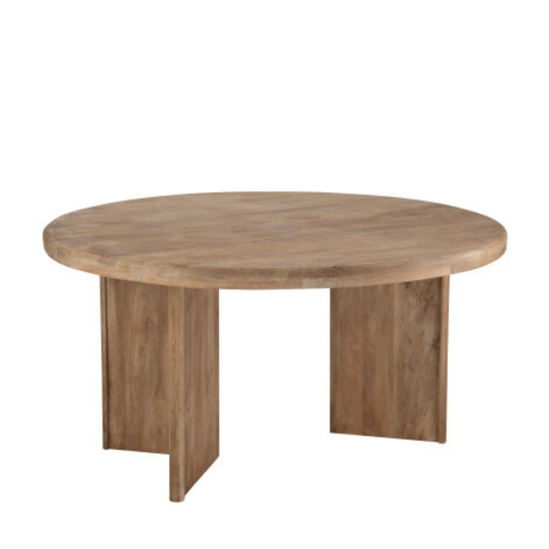 Stół do jadalni z drewna mahoniowca, naturalny, Ø150 cm, J-Line