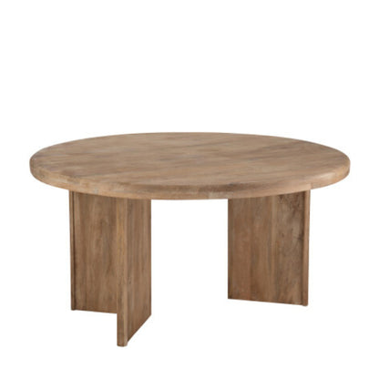 Stół do jadalni z drewna mahoniowca, naturalny, Ø150 cm, J-Line