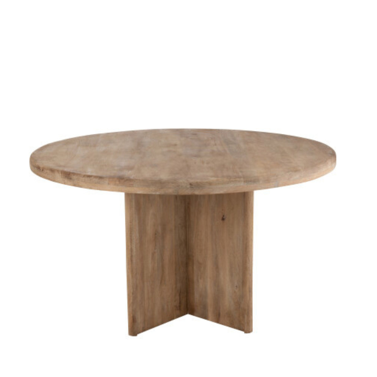 Stół do jadalni z drewna mahoniowca, naturalny, Ø150 cm, J-Line