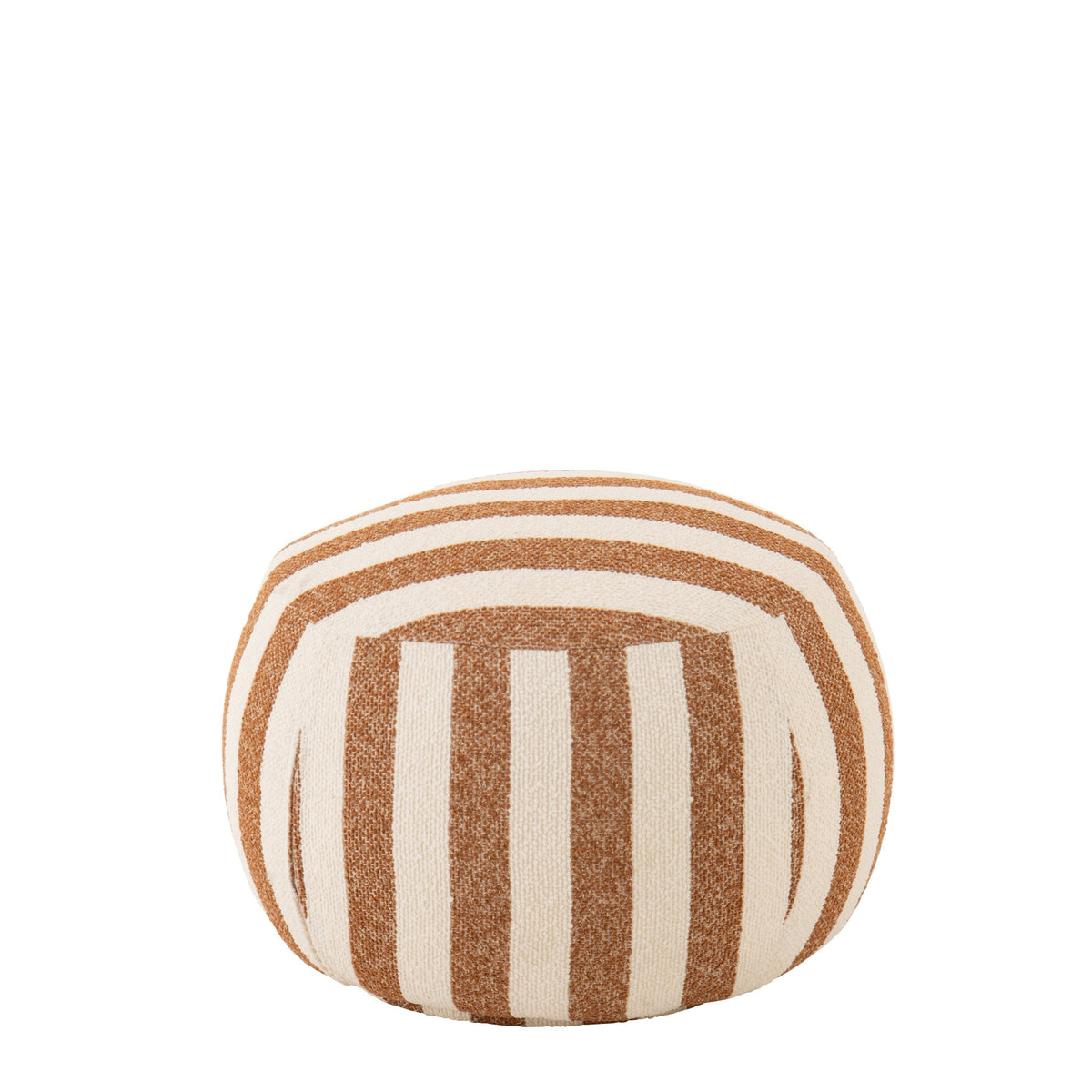 Pufa w paski Camel/Złamana biel J-Line