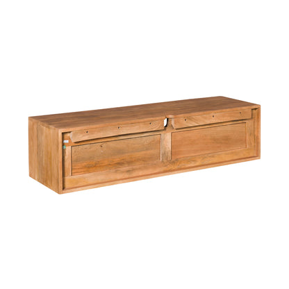 Zawieszana szafka RTV Ambiance Naturalne drewno mango 120cm Starfurn