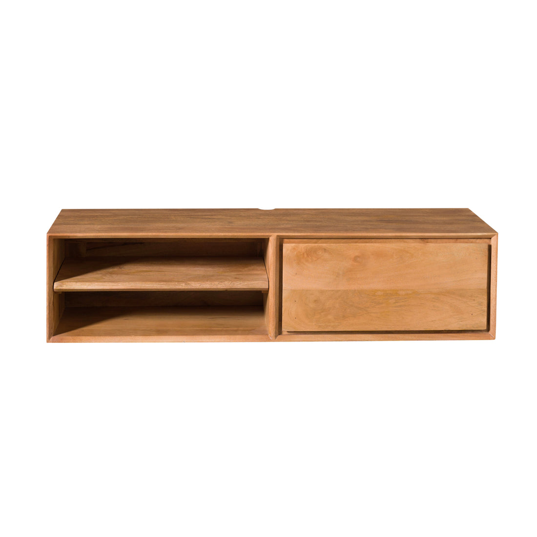 Zawieszana szafka RTV Ambiance Naturalne drewno mango 120cm Starfurn