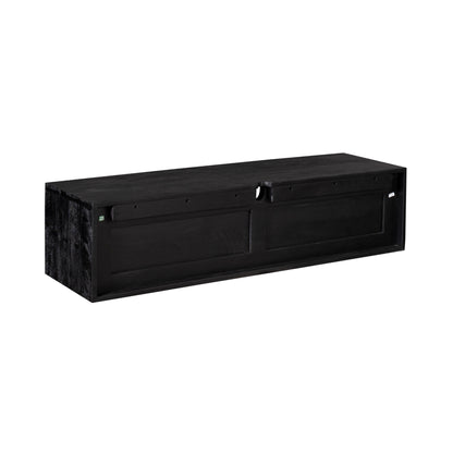 Zawieszona szafka RTV Ambiance Drewno mango Czarna 120cm Starfurn