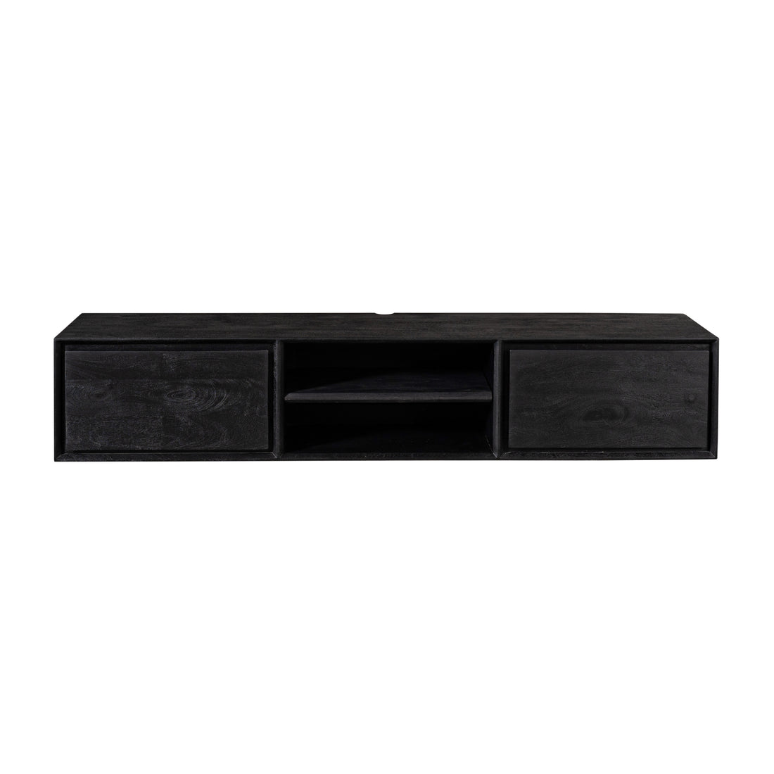 Zawieszana szafka RTV Ambiance Drewno mango Czarna 160cm Starfurn