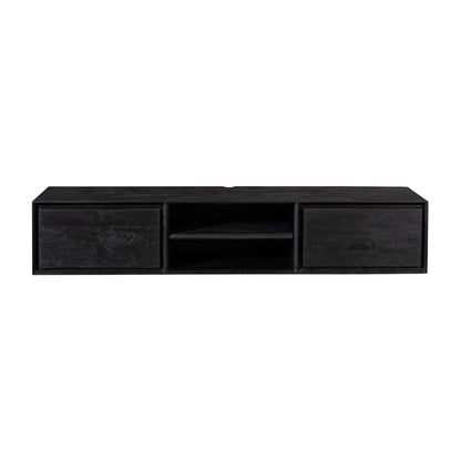 Zawieszana szafka RTV Ambiance Drewno mango Czarna 160cm Starfurn
