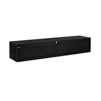 Zawieszana szafka RTV Ambiance Drewno mango Czarna 160cm Starfurn
