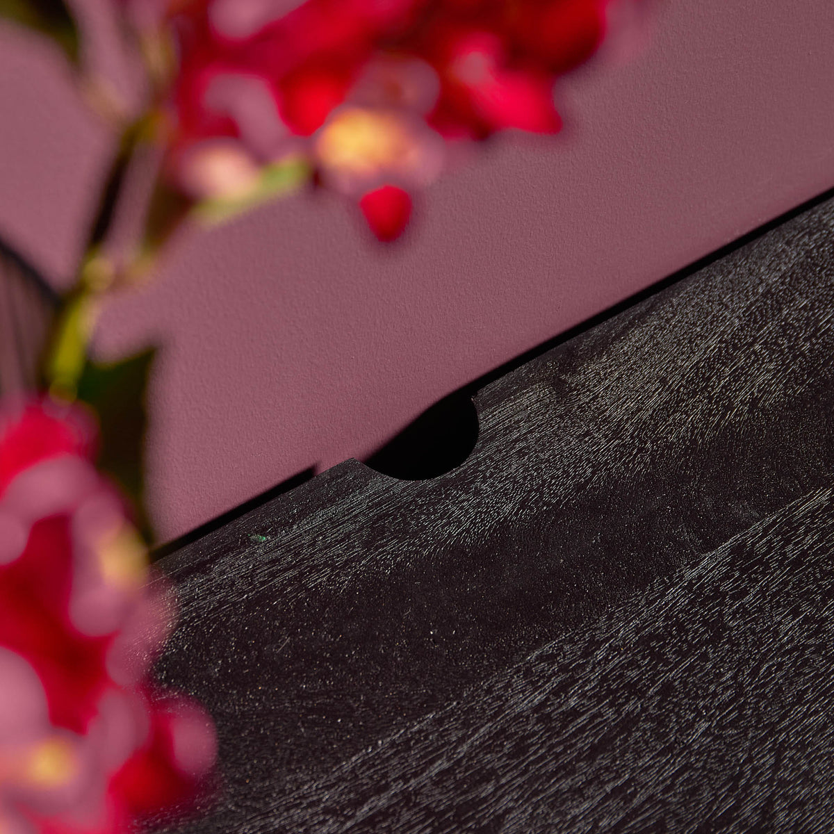Zawieszana szafka RTV Ambiance Drewno mango Czarna 200cm Starfurn