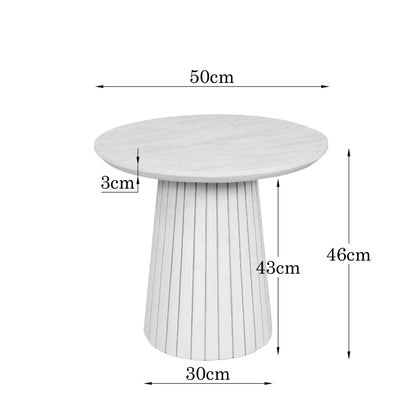 Stolik kawowy Solana Drewno mango Piaskowy 50cm Starfurn