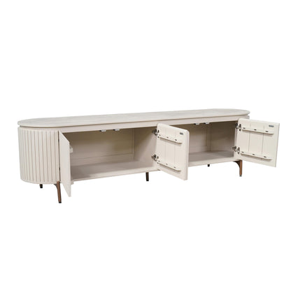 Szafka RTV Solana Drewno mango Piaskowe 210cm Starfurn