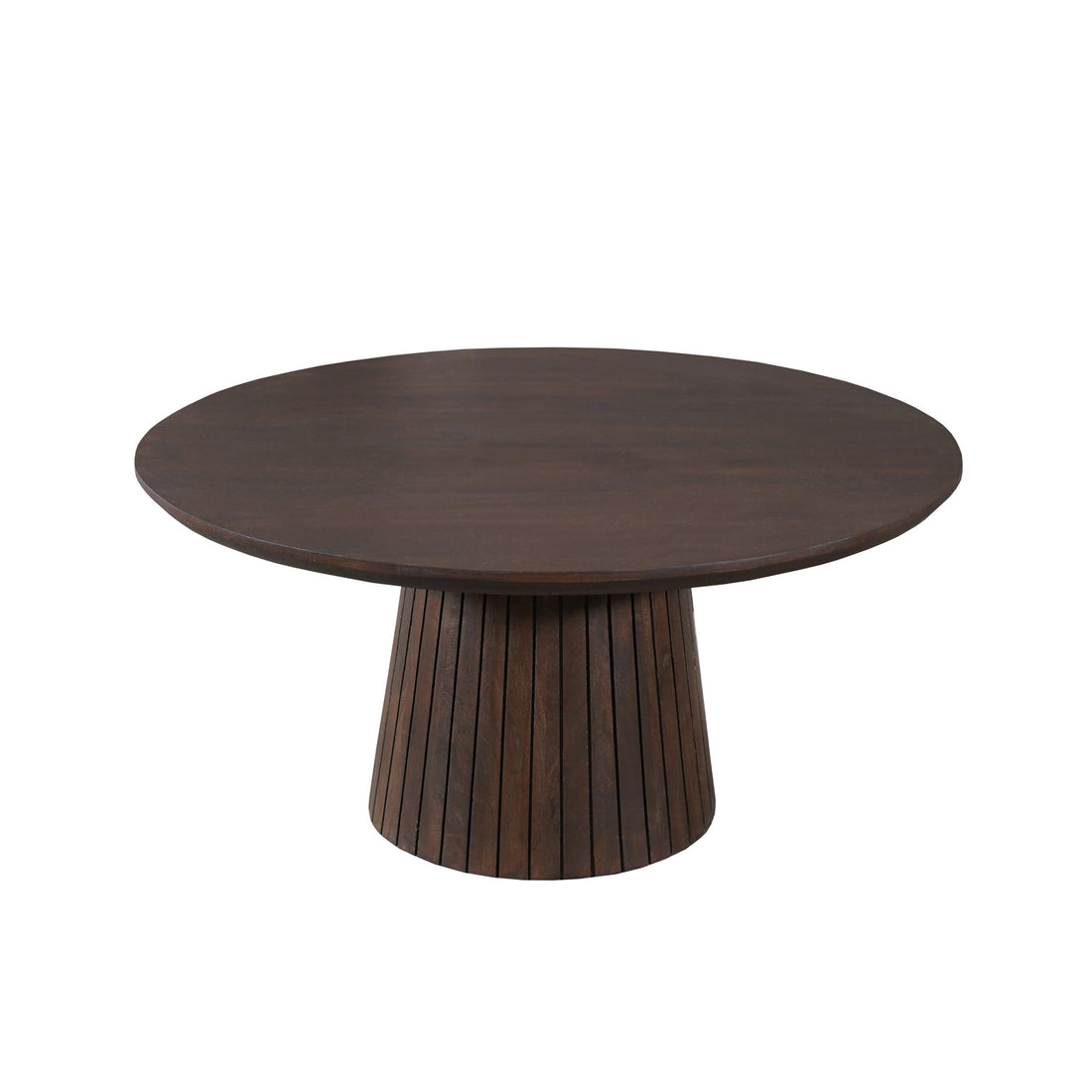 Stolik kawowy Solana Drewno mahoniowe Brązowy 80cm Starfurn