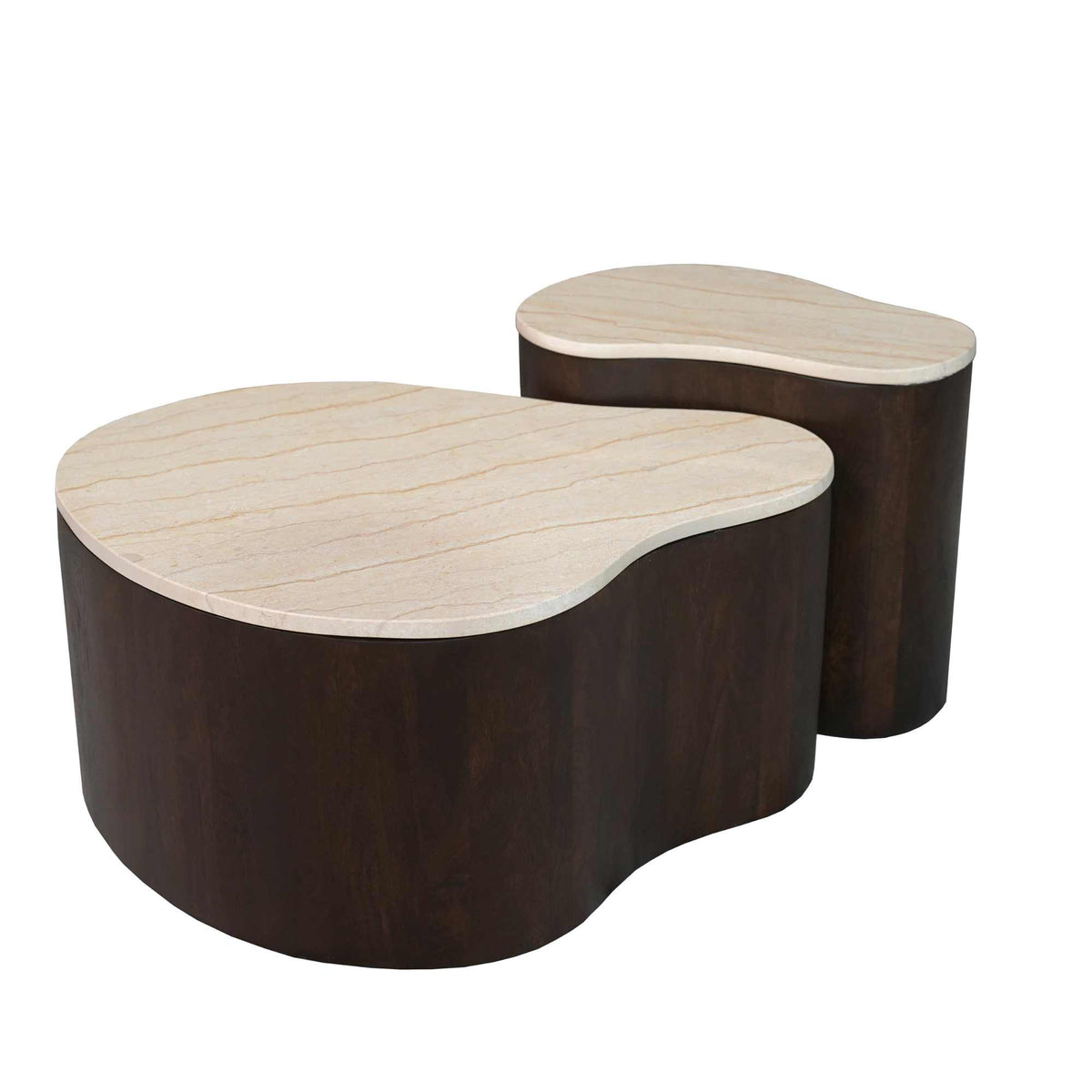 Stolik kawowy Lovi Drewno mahoniowe Brązowy 50cm Starfurn