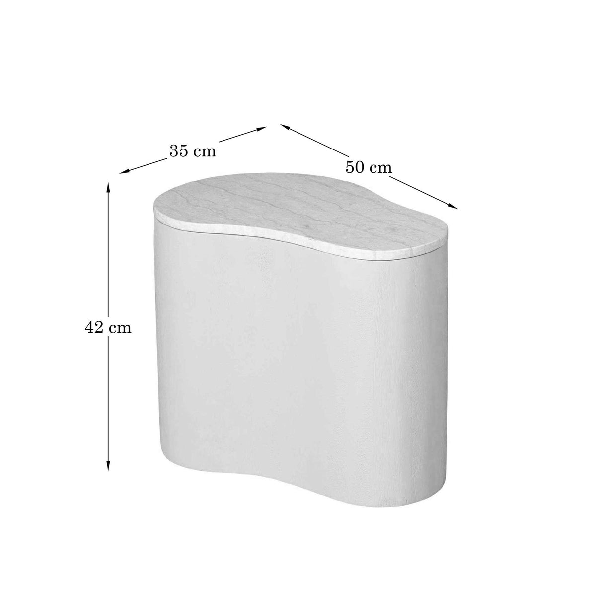 Stolik kawowy Lovi Drewno mahoniowe Brązowy 50cm Starfurn