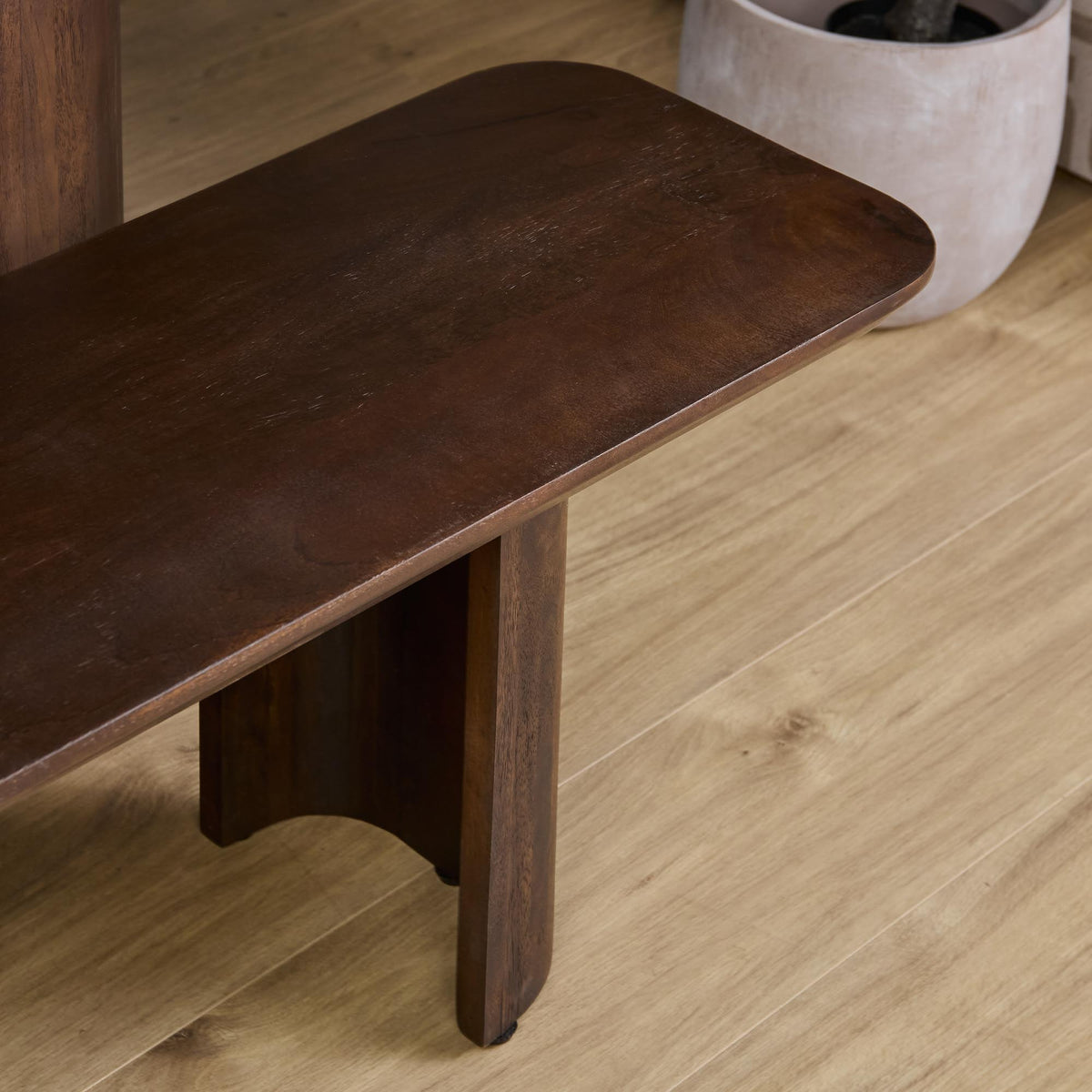 Ławka do jadalni Maré Drewno mango Brązowa 280cm Starfurn