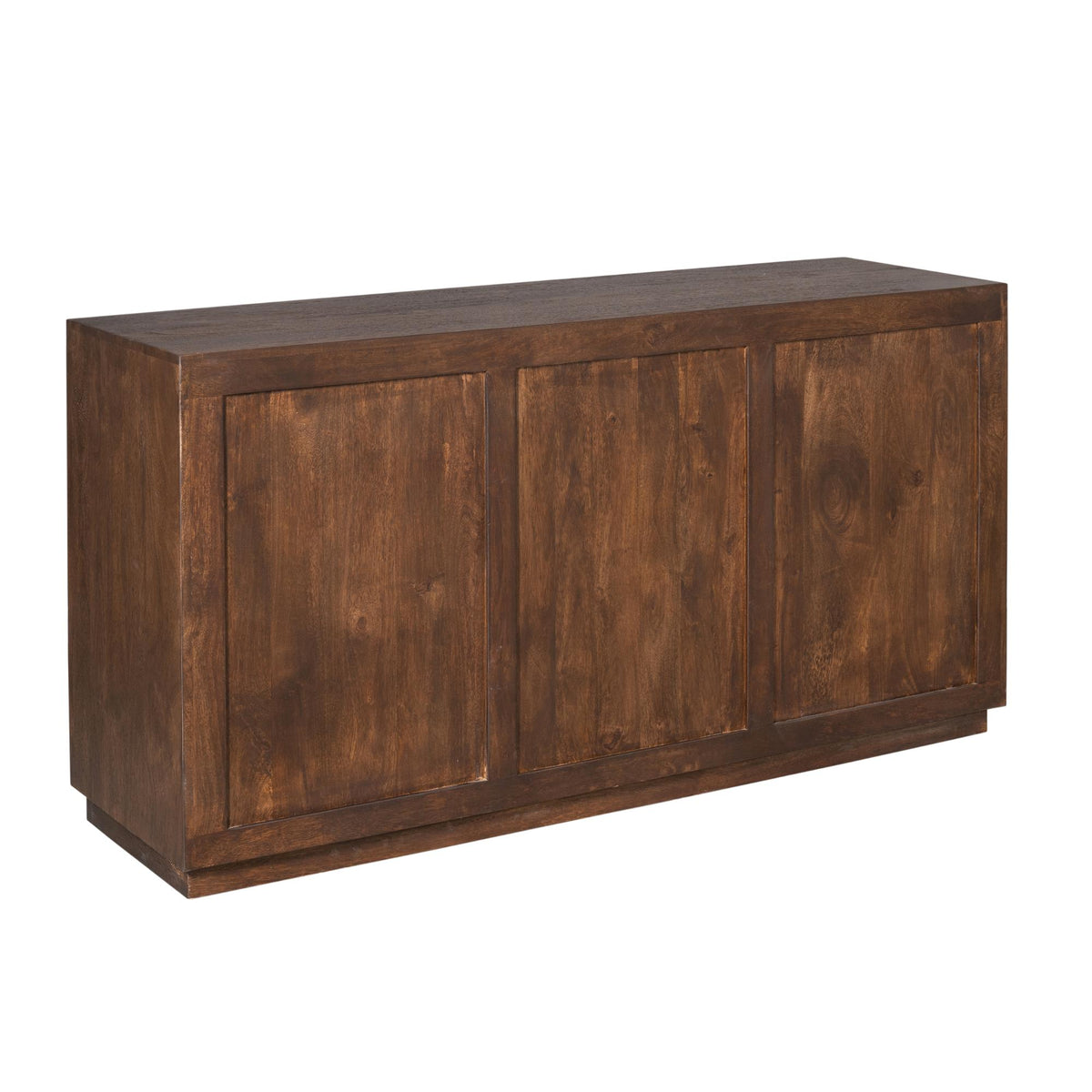Komoda Brussel Drewno mango Brązowa 3 Drzwi 150cm Starfurn